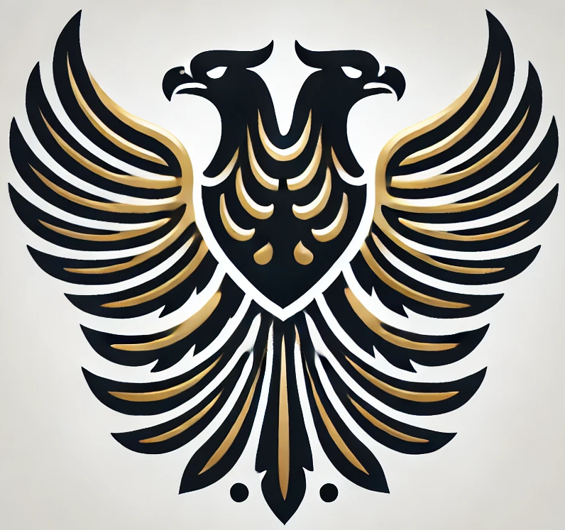 DALL·E 2024-10-29 18.47.15 - A professional logo for a bank featuring a black double-headed eagle with more gold accents in the feathers. The design should be fairly simple and mi(1)